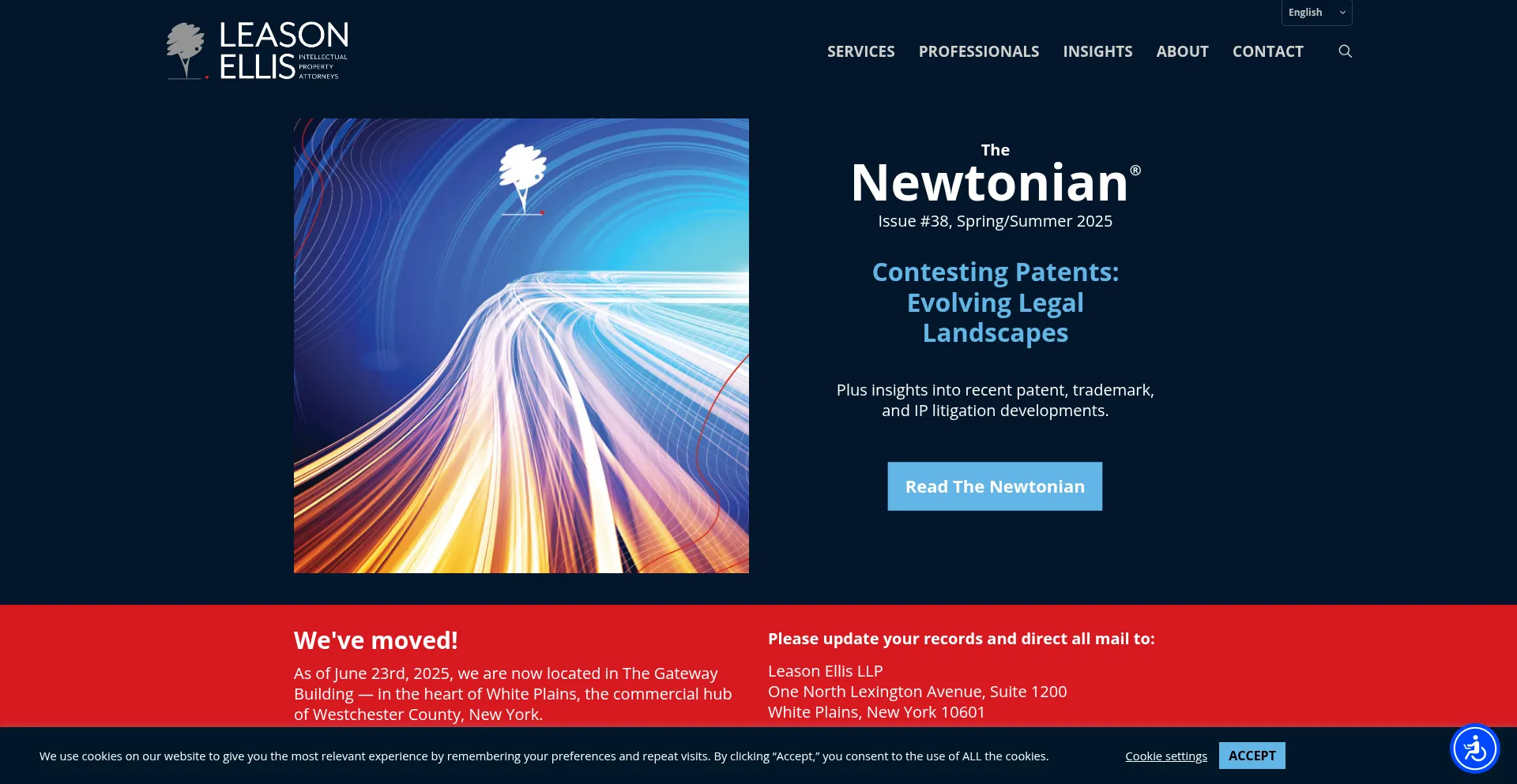 Website screenshot of Leasonellis.com