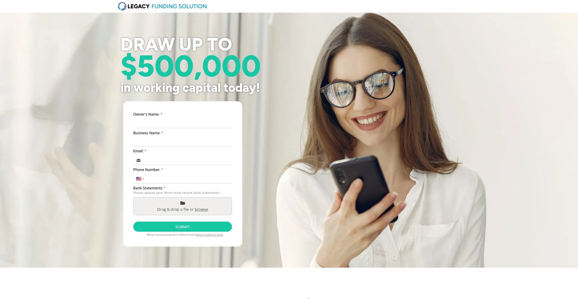 Legacylendingbizcapital.com 安全可靠吗？