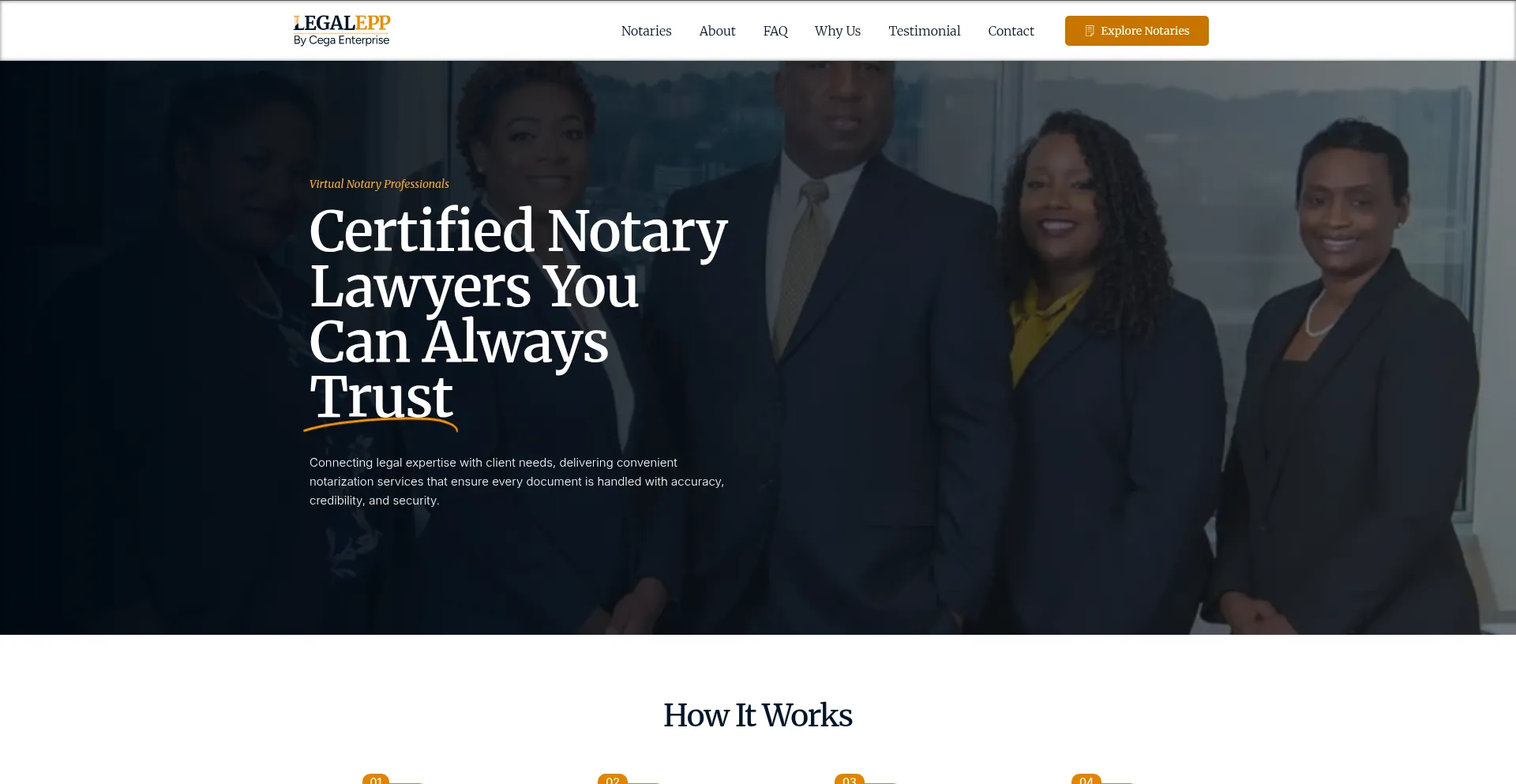 Website screenshot of Legalepp.com