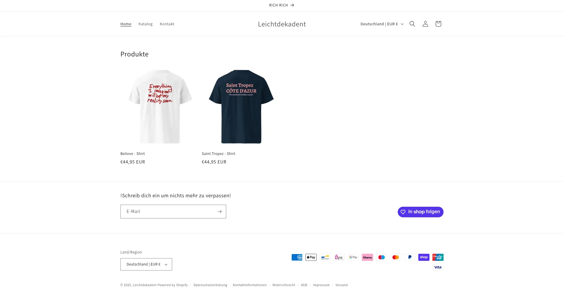 Leichtdekadent.myshopify.com 安全可靠吗？