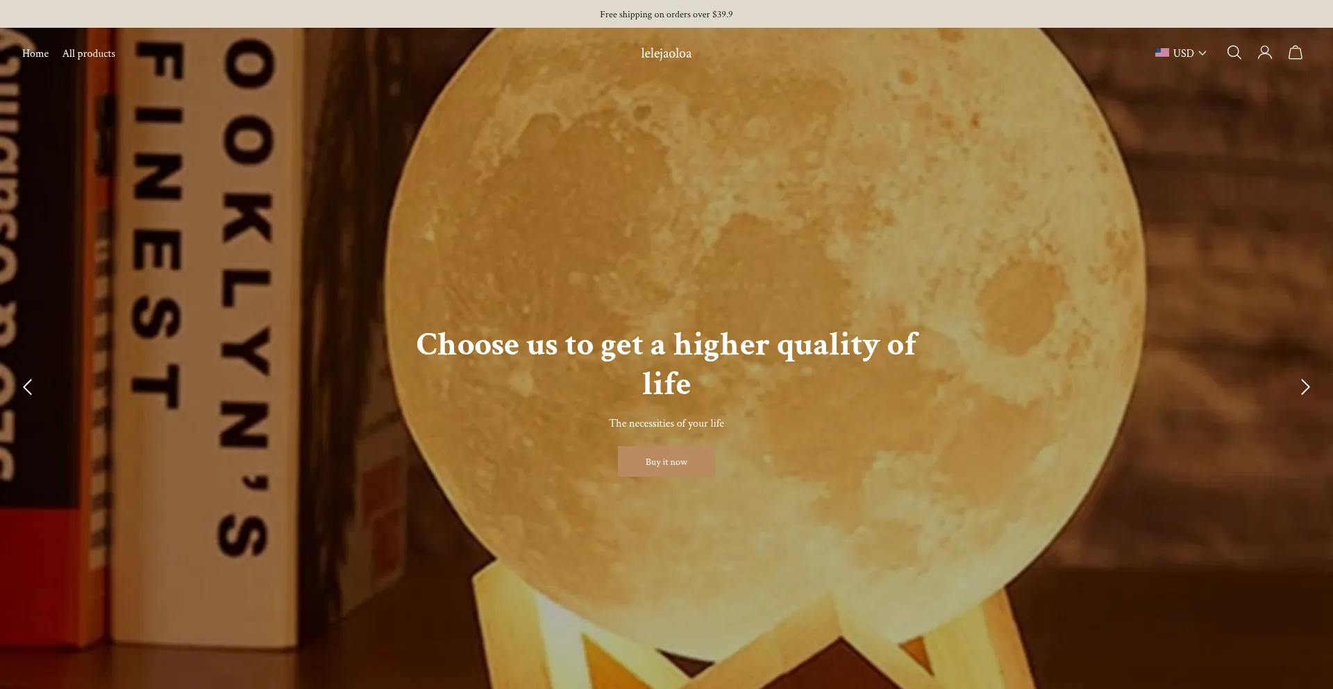Website screenshot of Lelejaoloa.com