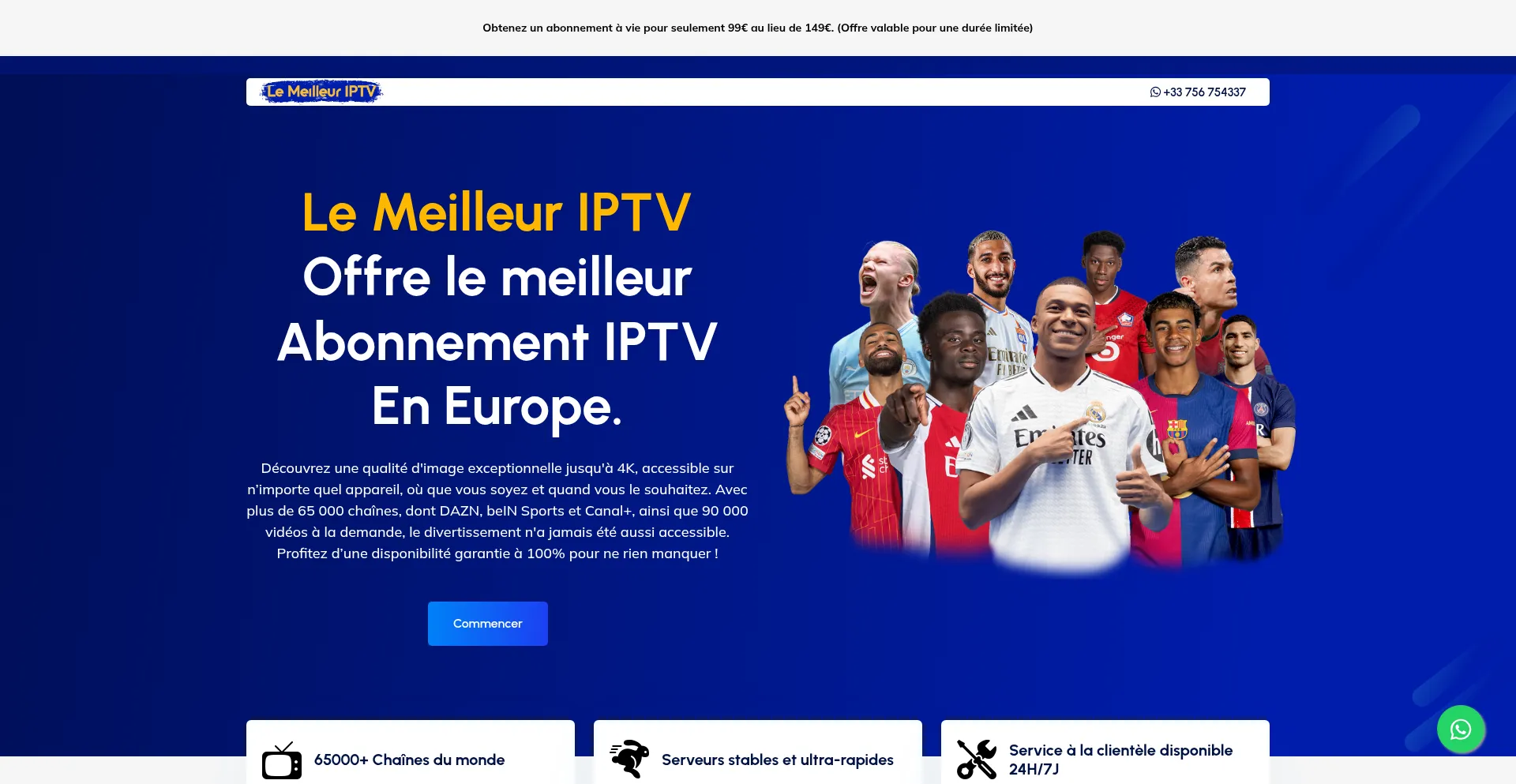 Lemeilleuriptv.com Screenshot