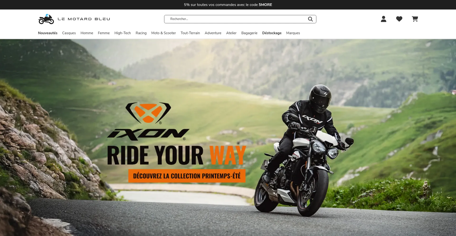 Website screenshot of Lemotardbleu.com