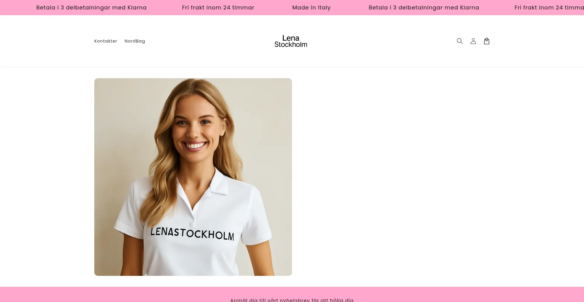 Website screenshot of Lenastockholm.com