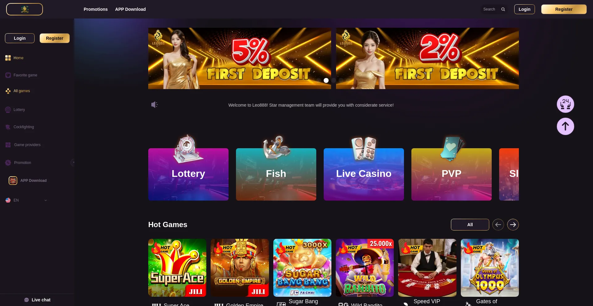 Website screenshot of Leo888.cc