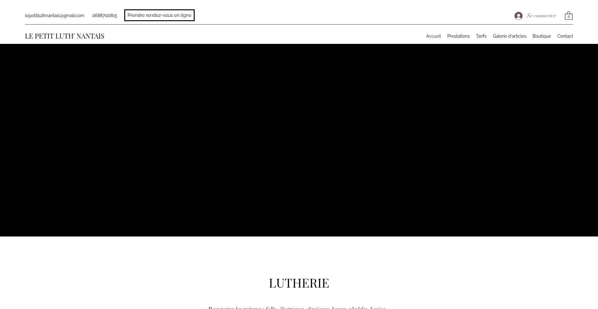 Website screenshot of Lepetitluthnantais.com