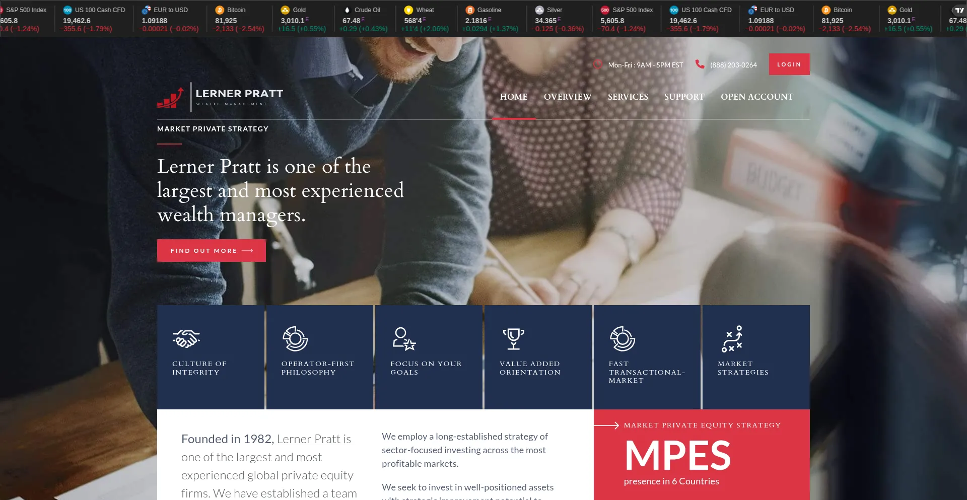 Website screenshot of Lernerpratt.com
