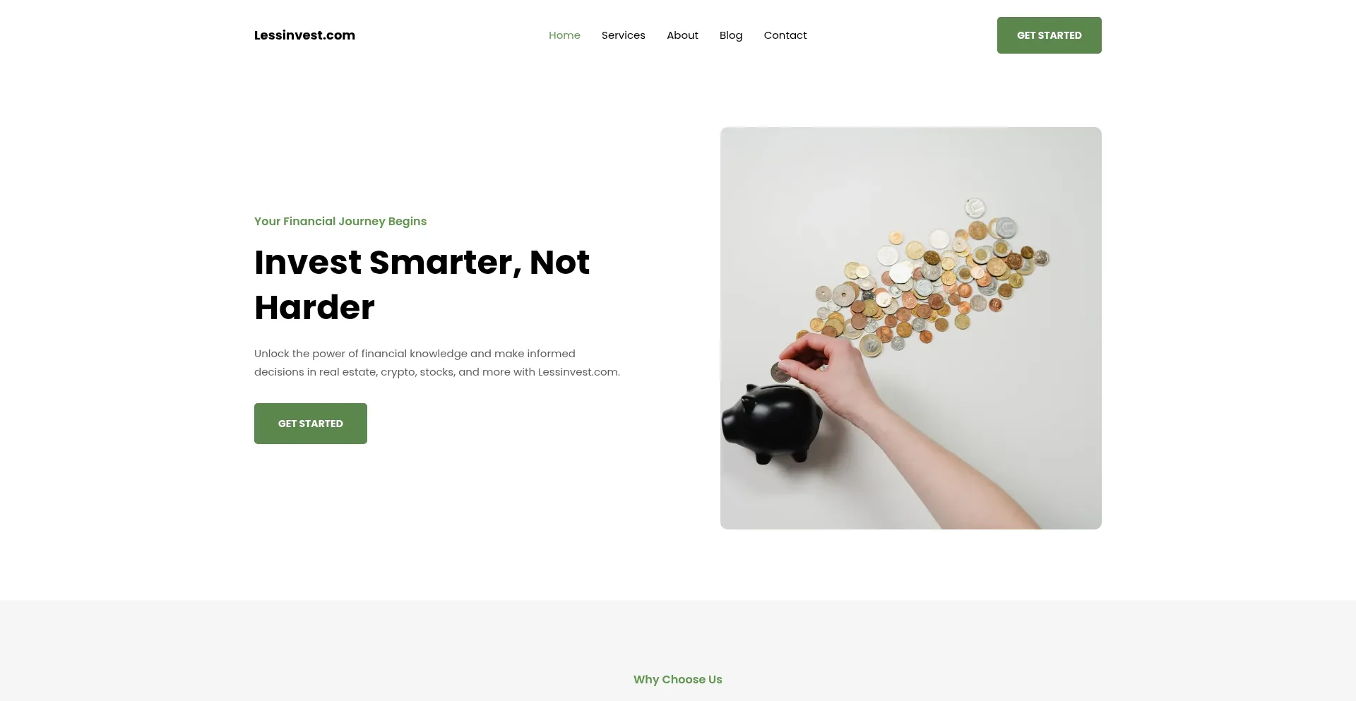 Lessinvest.co Screenshot