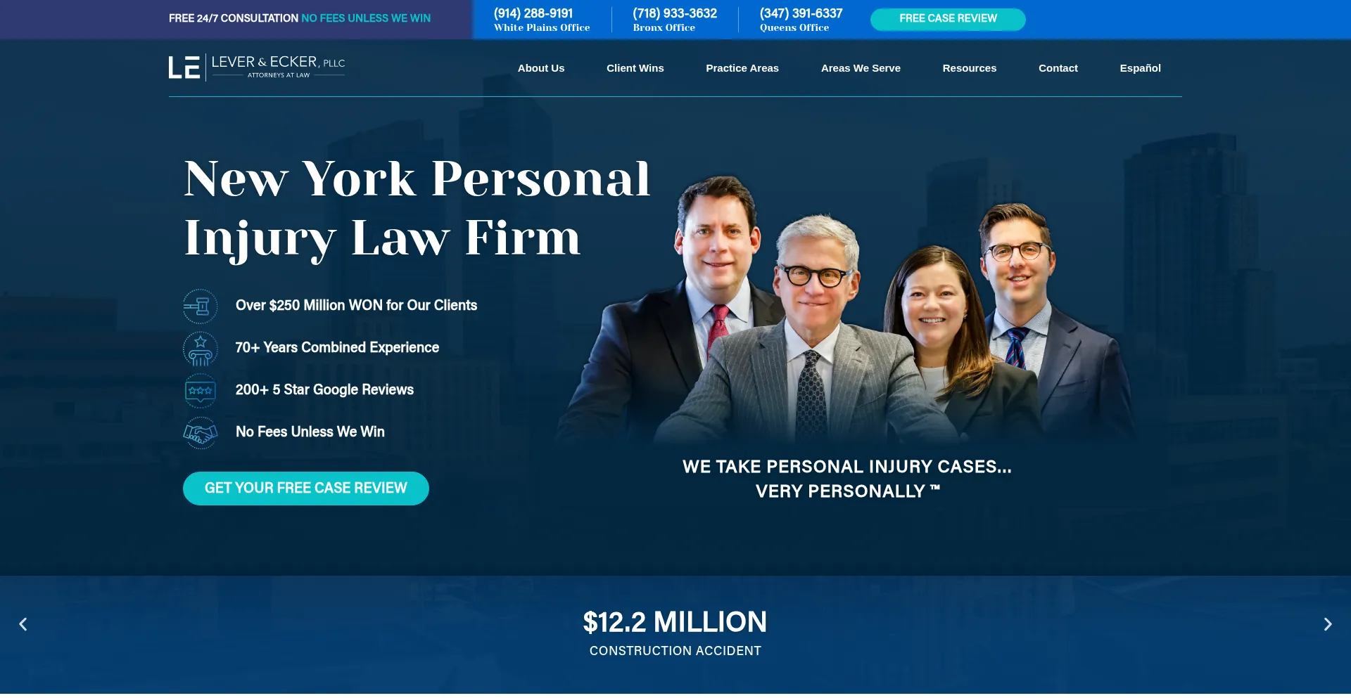 Website screenshot of Leverecker.com
