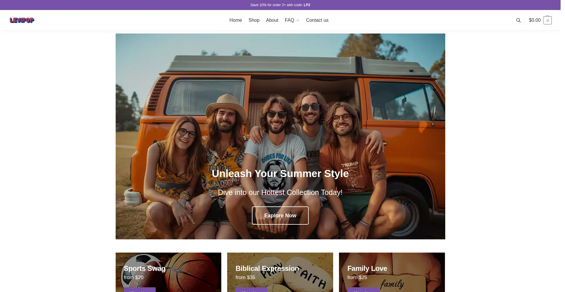 Levipop.com Screenshot