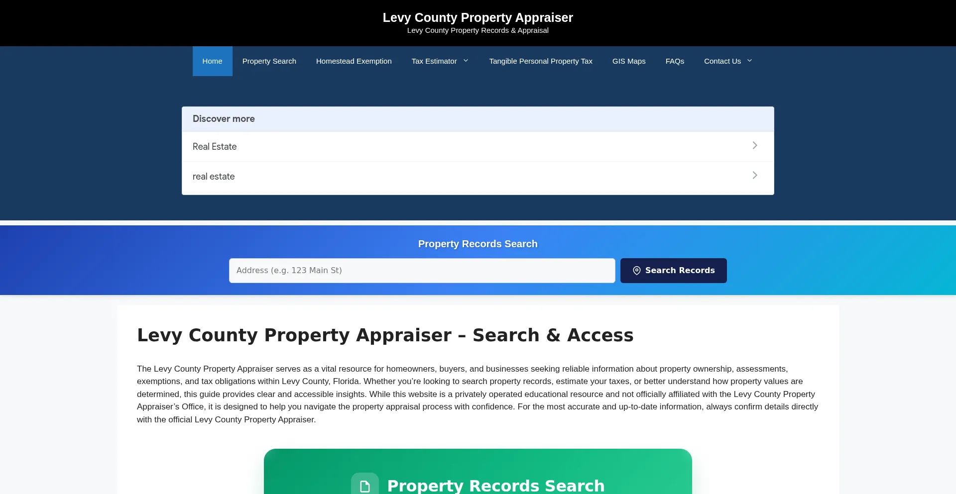 Levycountypropertyappraiser.org