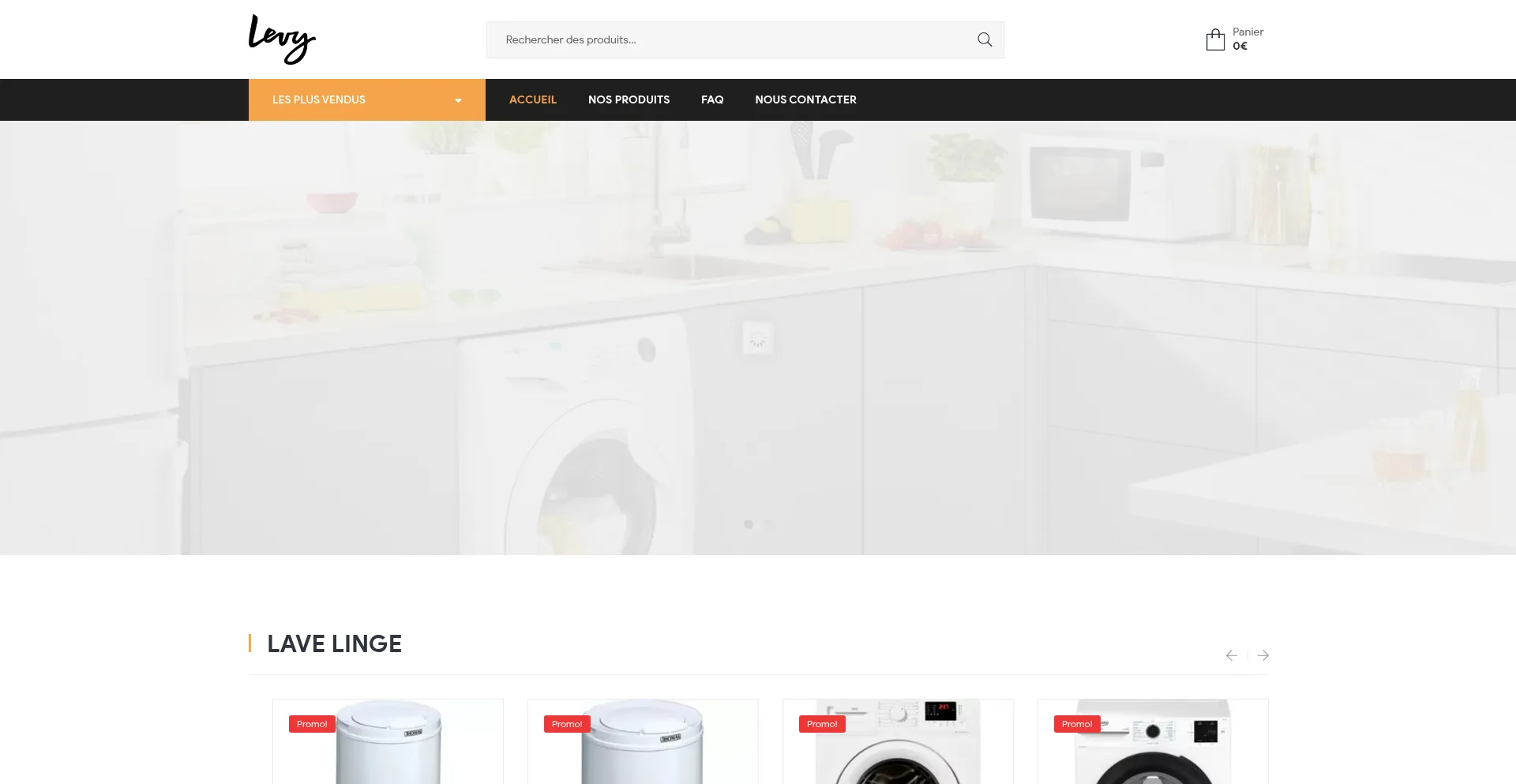 Website screenshot of Levyelectro.com