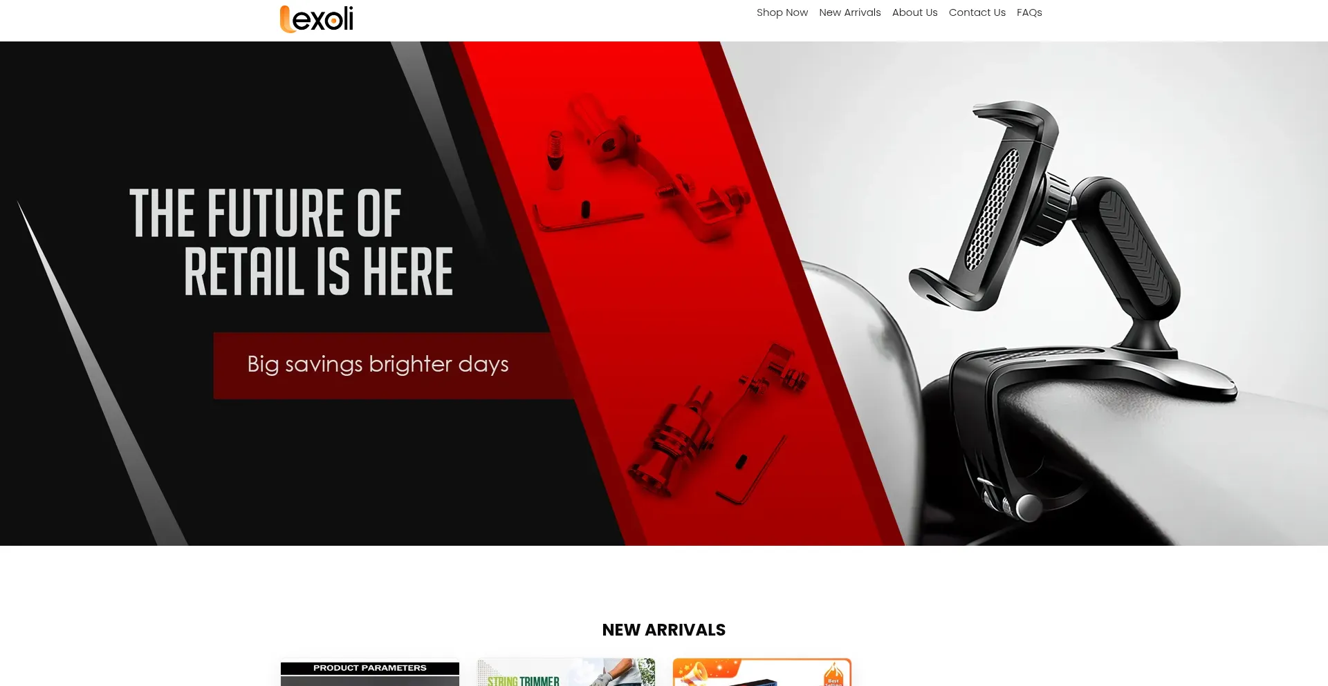 Website screenshot of Lexoli.com