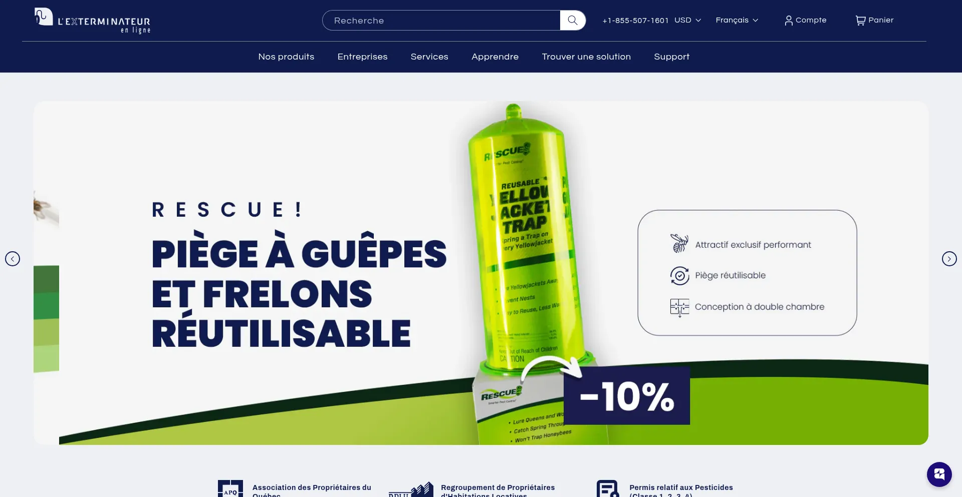 Lexterminateurenligne.com Screenshot