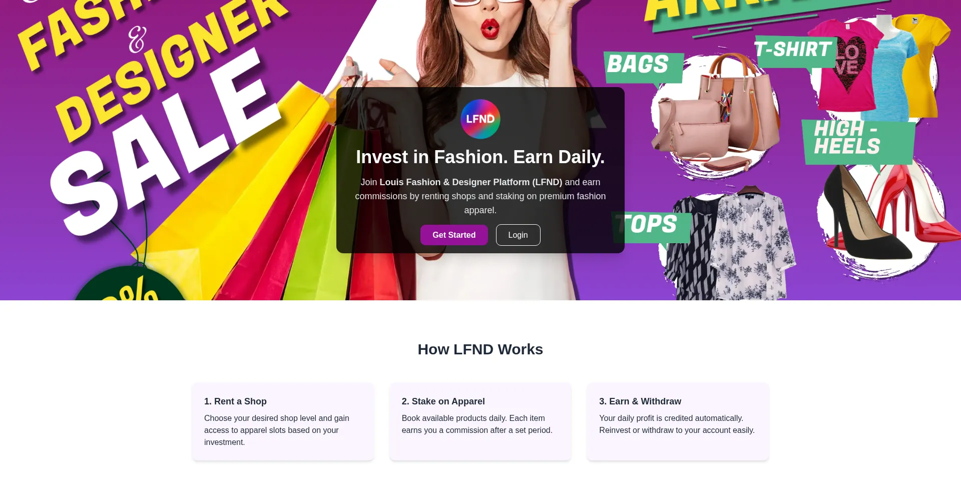 Website screenshot of Lfnd44.com