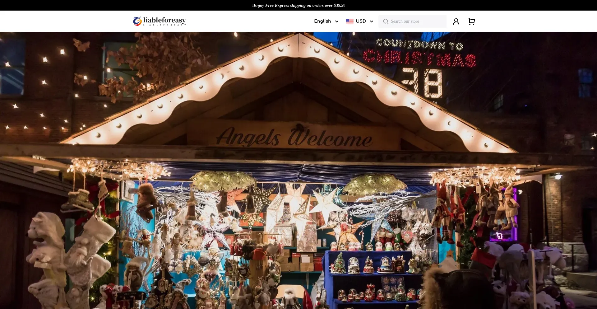 Website screenshot of Liableforeasy.com
