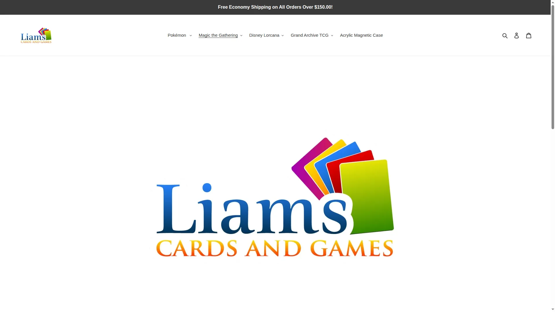 Liamscardsandgames.com