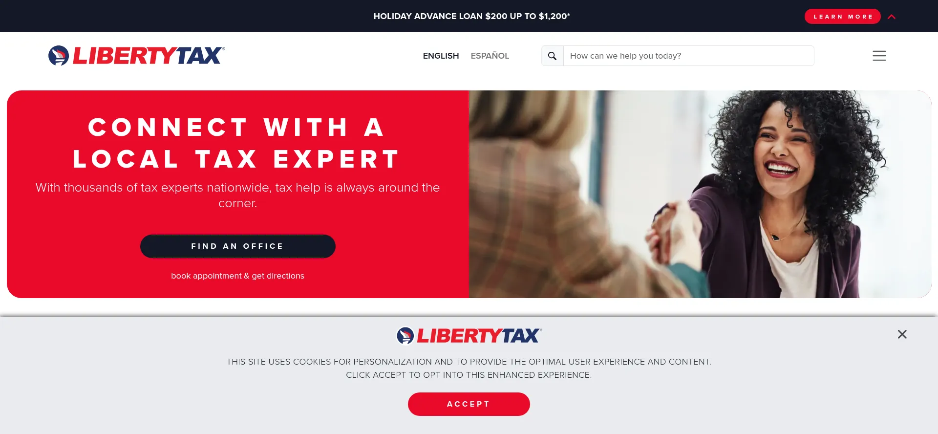 Libertytax.com Screenshot