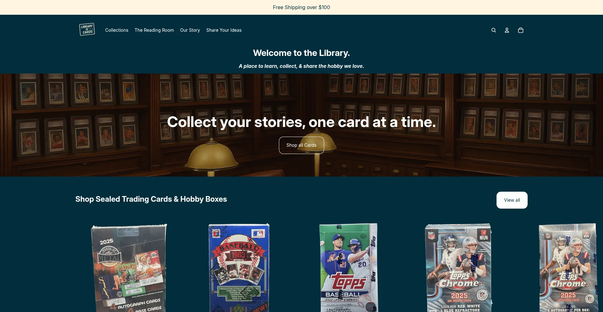 Libraryofcards.com