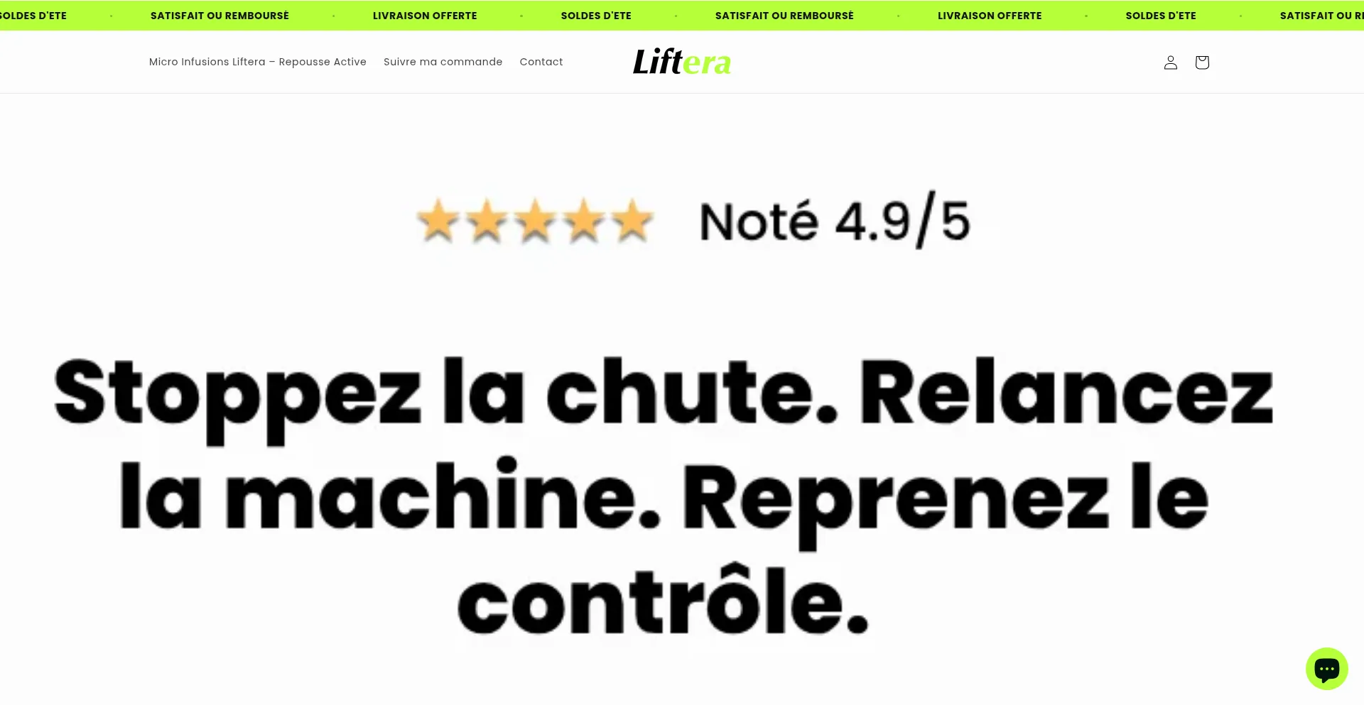 Website screenshot of Lift-era.com