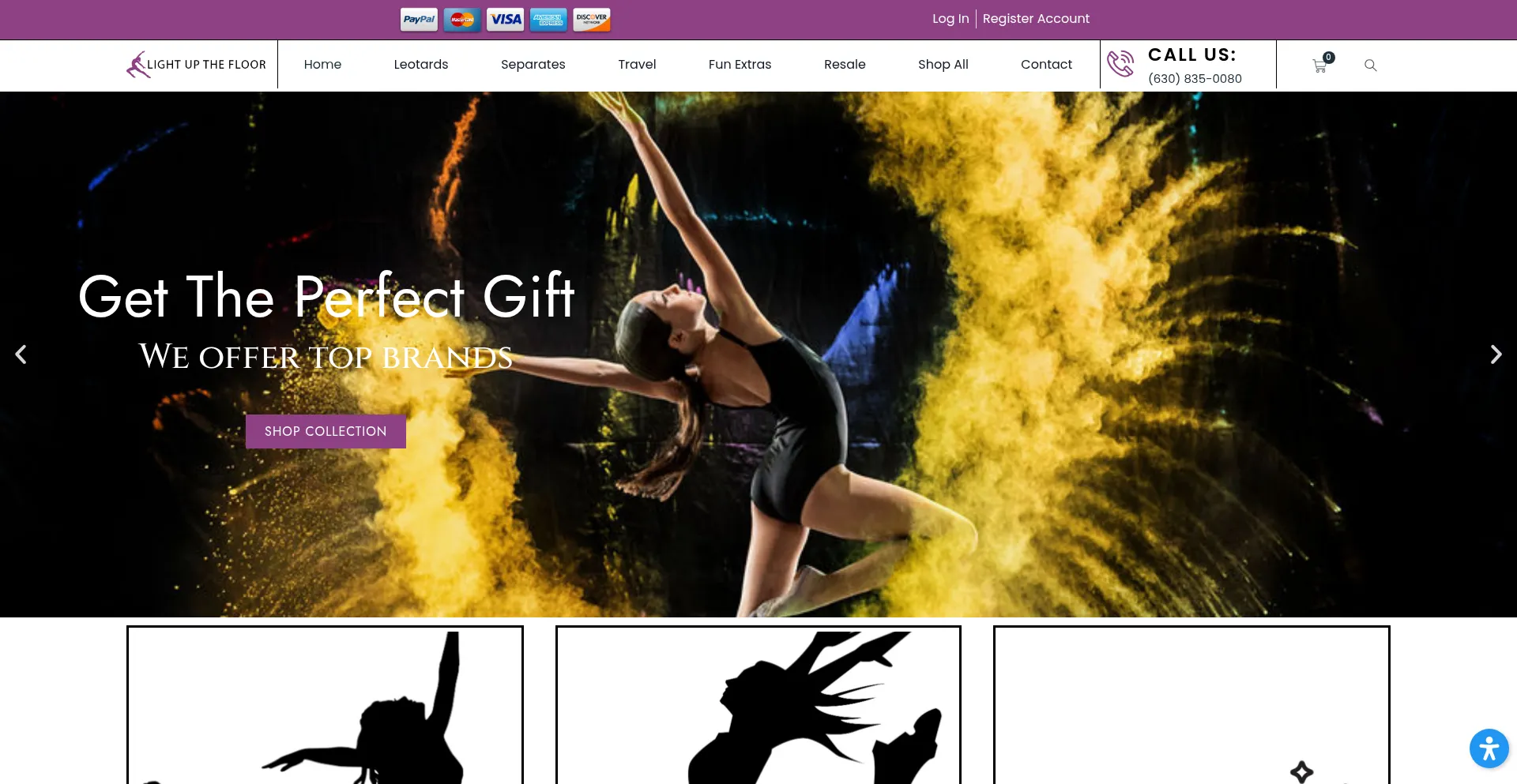 Lightupthefloor.com Screenshot
