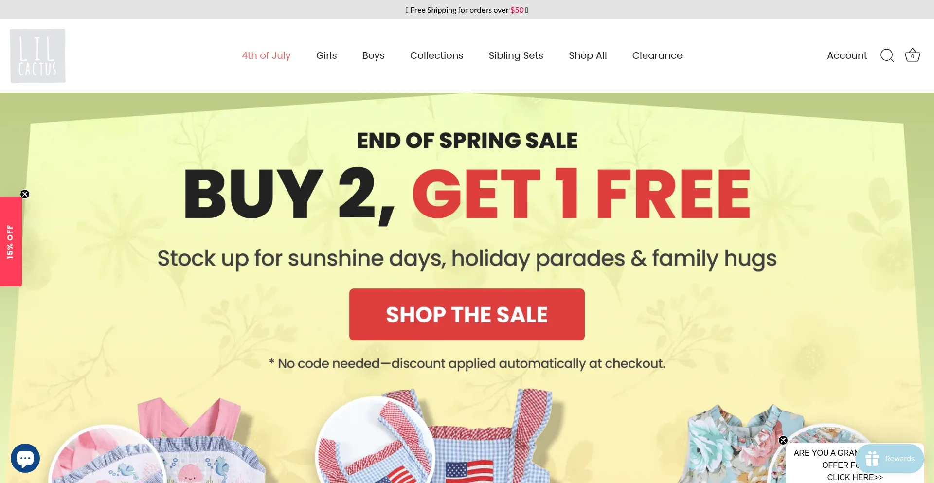 Website screenshot of Lilcactus.com