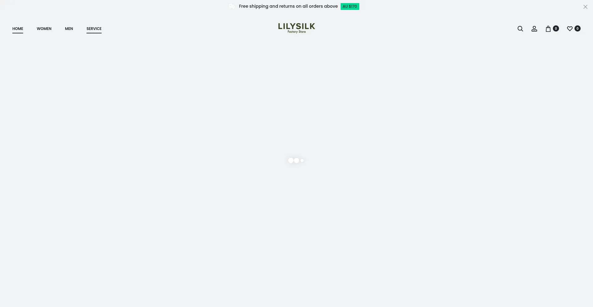 Website screenshot of Lilysilkau.com