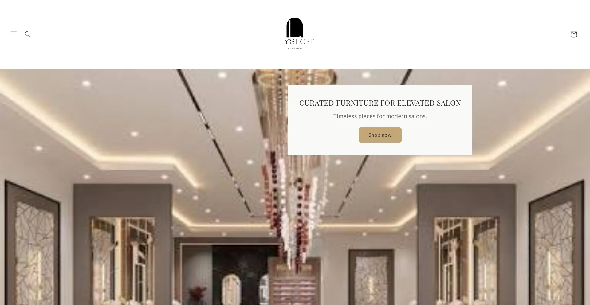 Website screenshot of Lilysloftinterior.com