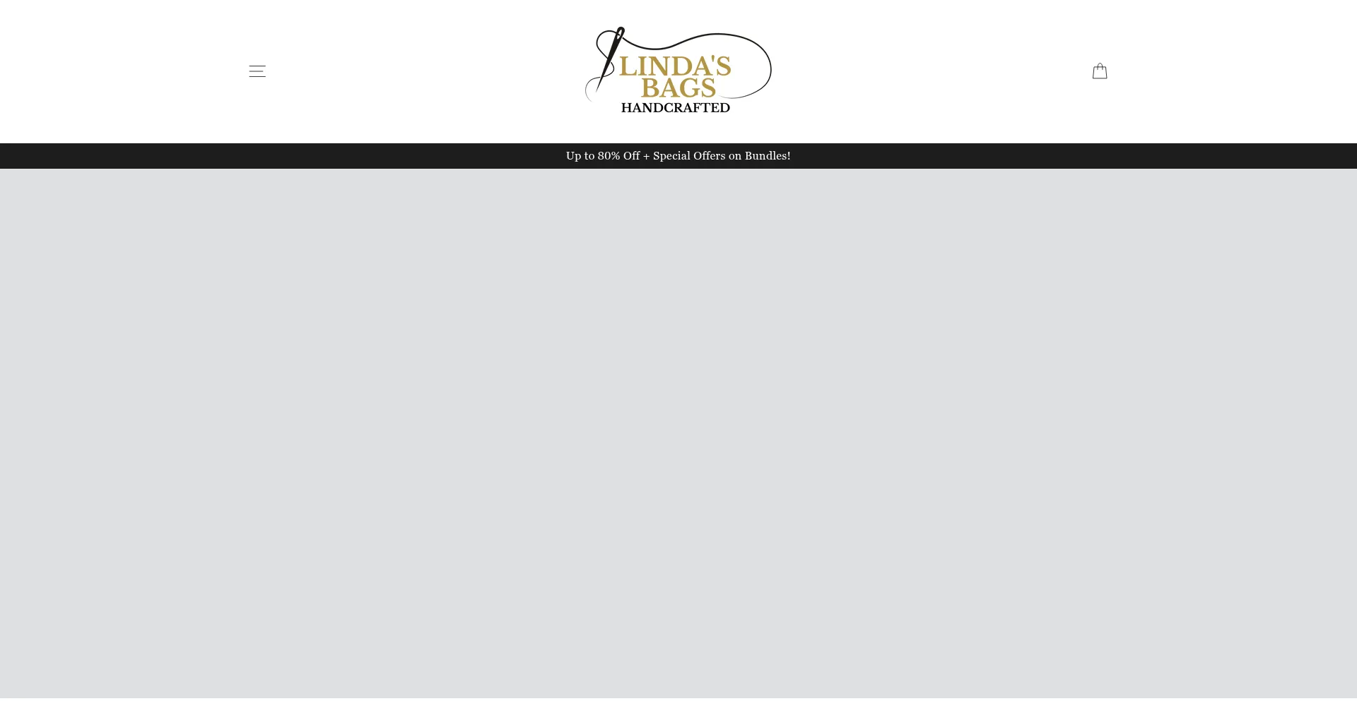 Website screenshot of Linda-bags.com