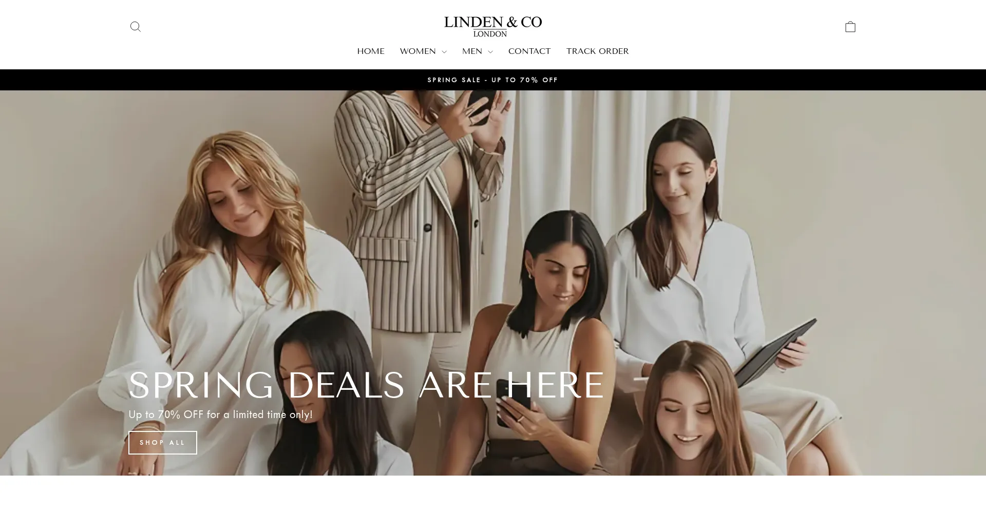 Website screenshot of Lindenandco.uk