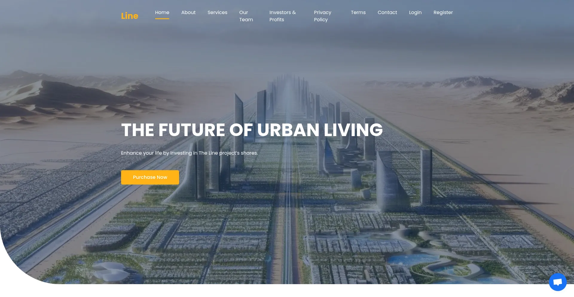Website screenshot of Lineproject.org