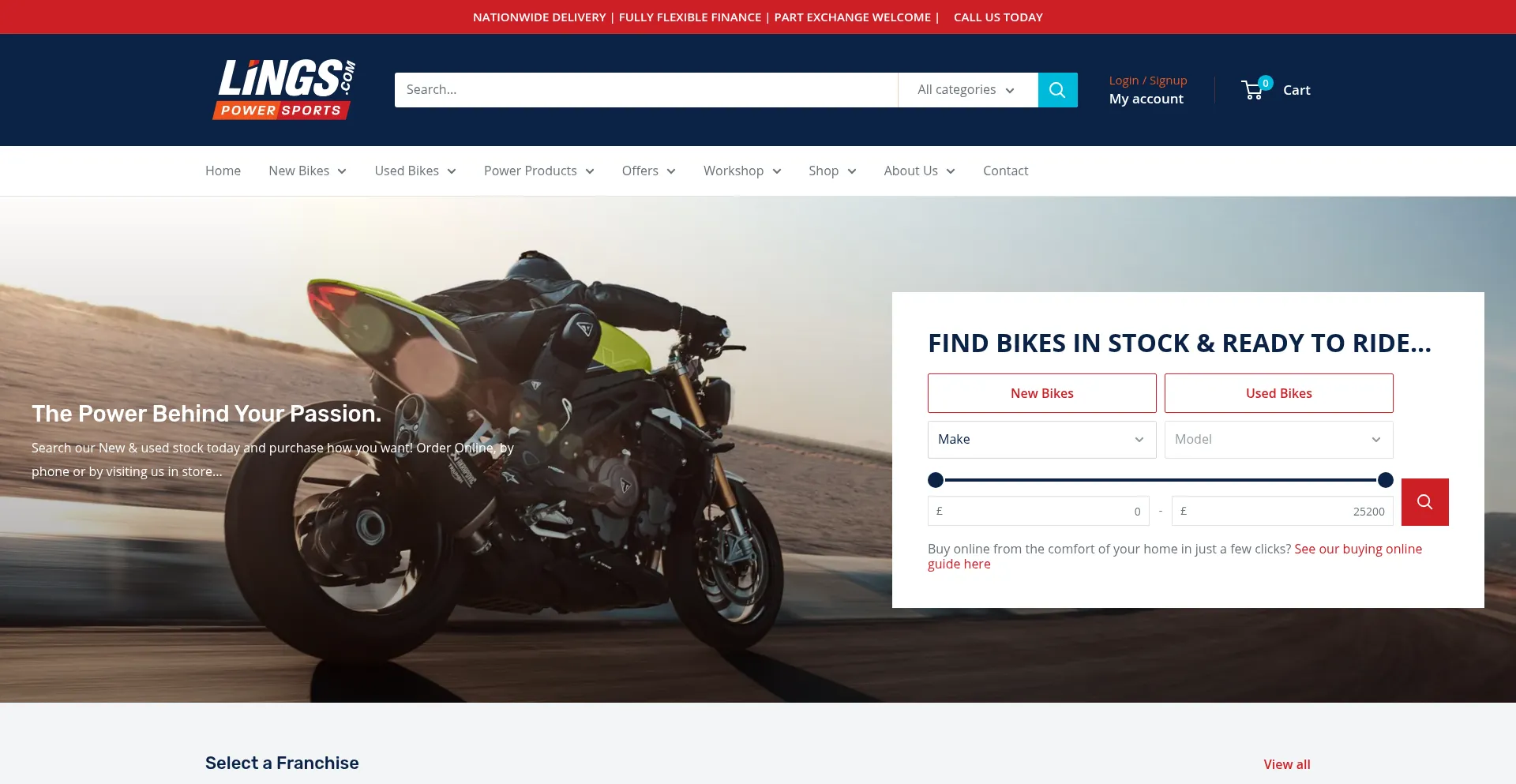 Website screenshot of Lings.com