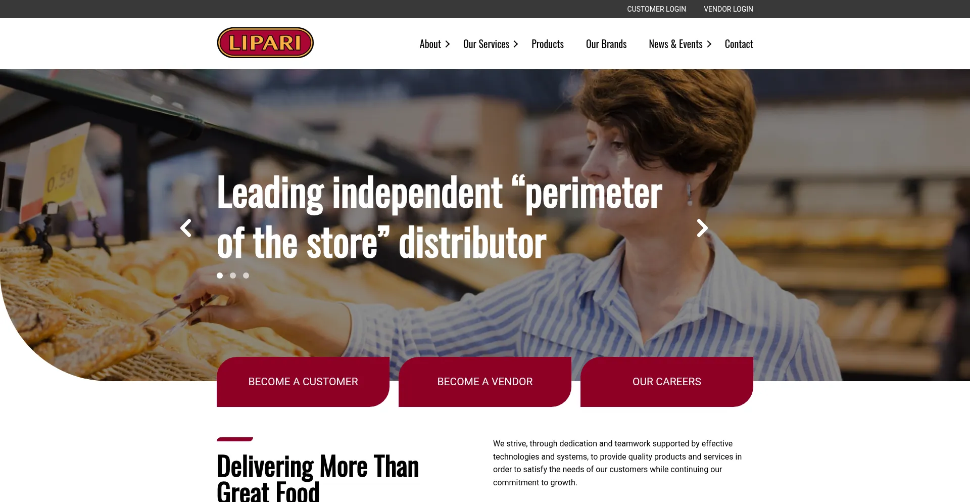 Liparifoods.com Screenshot