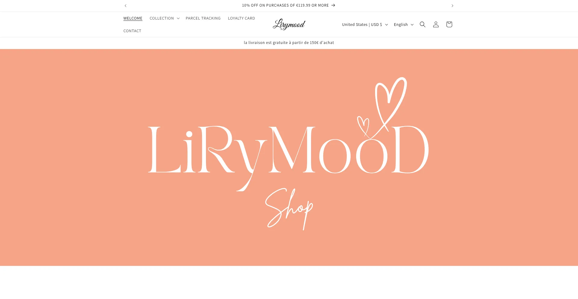 Website screenshot of Lirymood.com