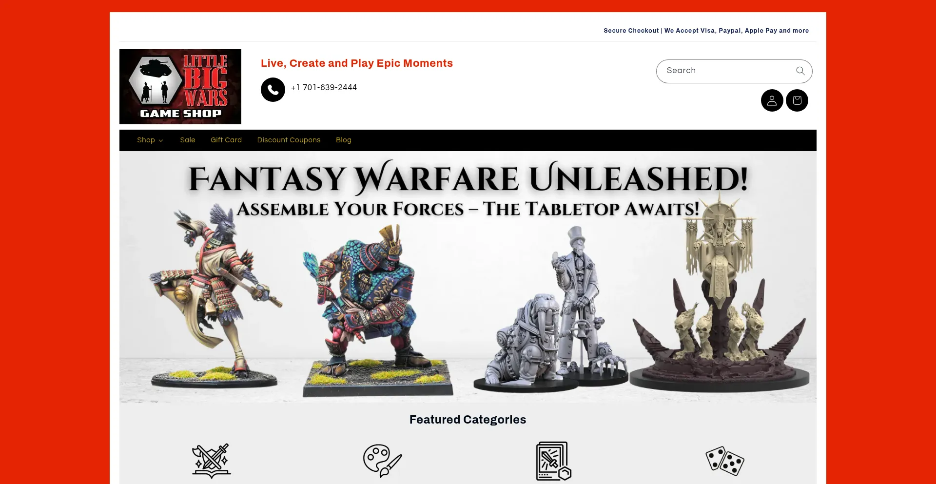 Website screenshot of Littlebigwars.com