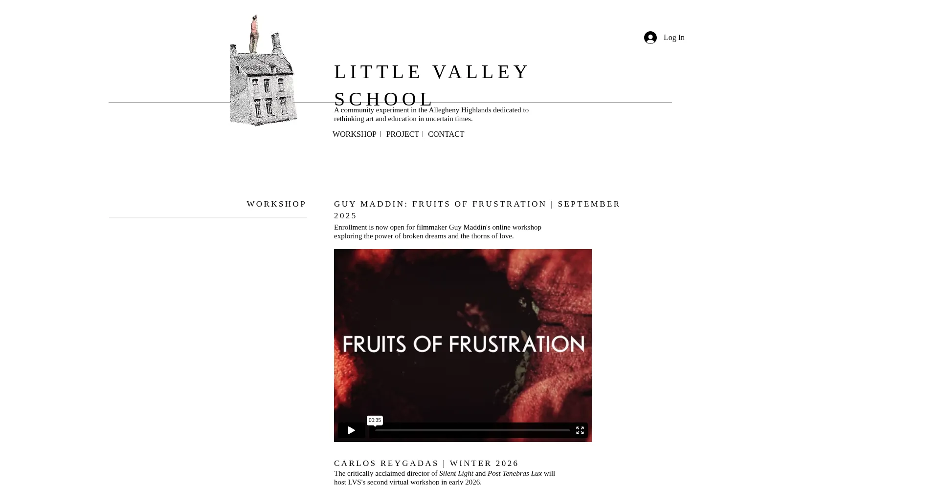 Website screenshot of Littlevalleyschool.org
