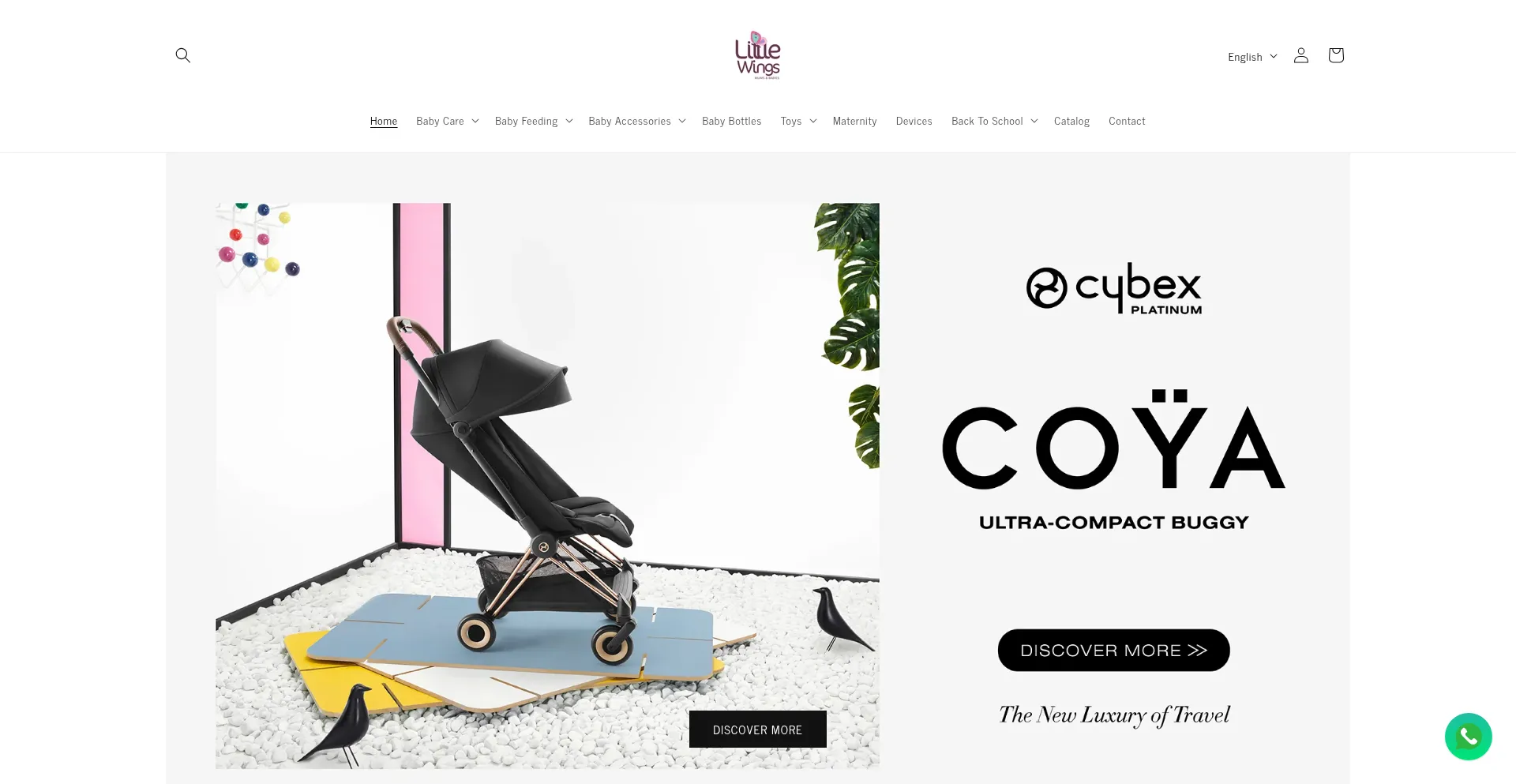Website screenshot of Littlewingsom.com