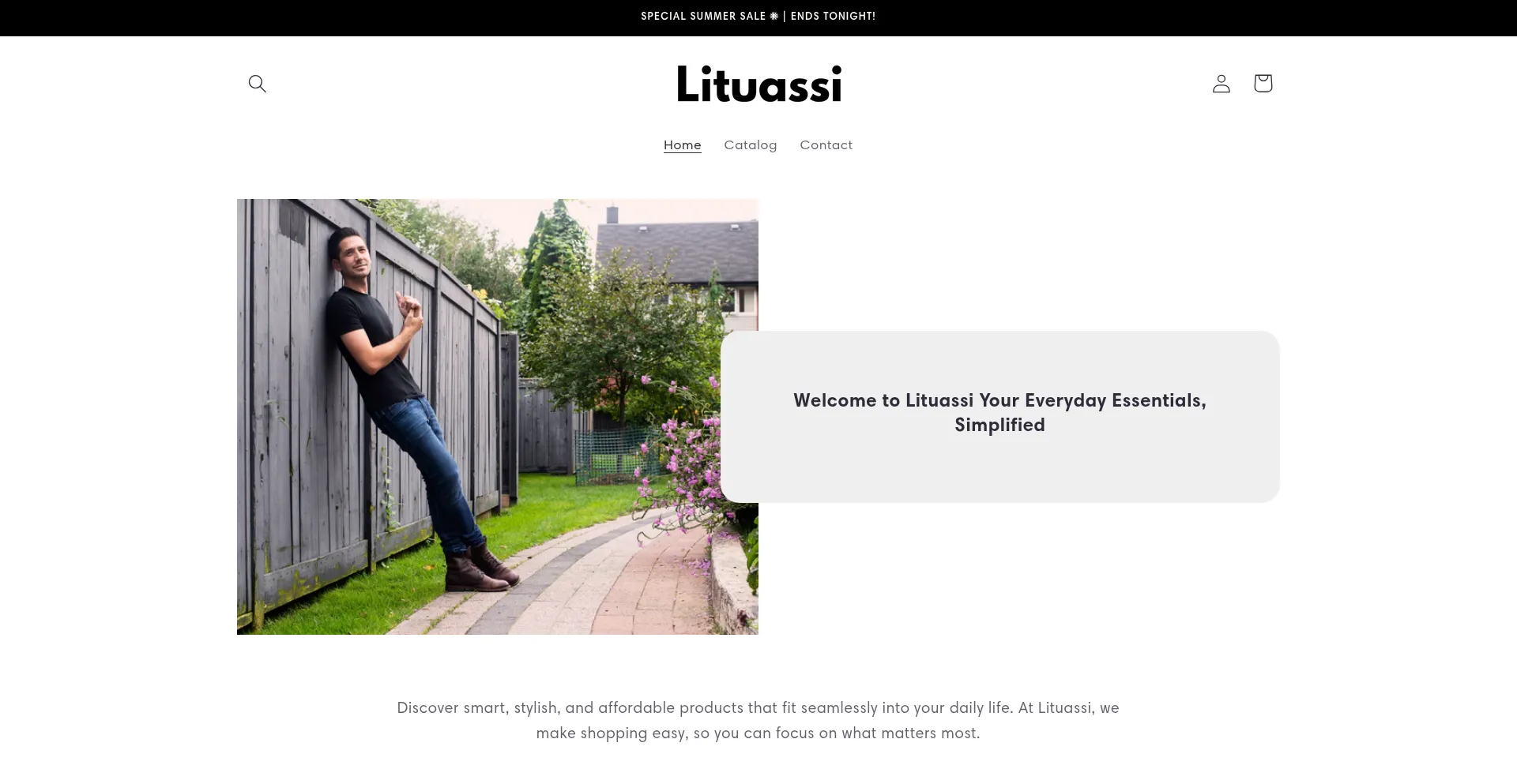 Website screenshot of Lituassi.shop