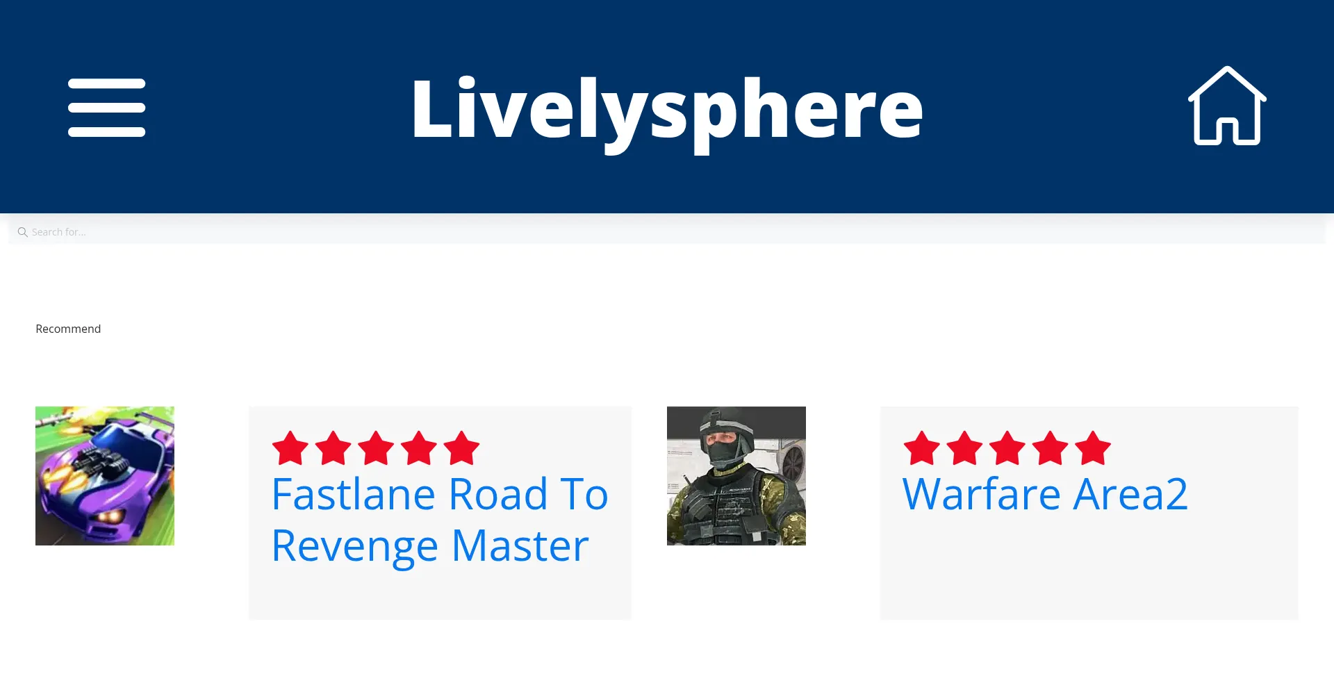 Website screenshot of Livelysphere.cc