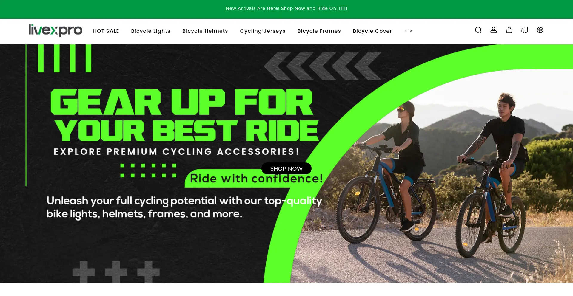 Website screenshot of Livexpro.com