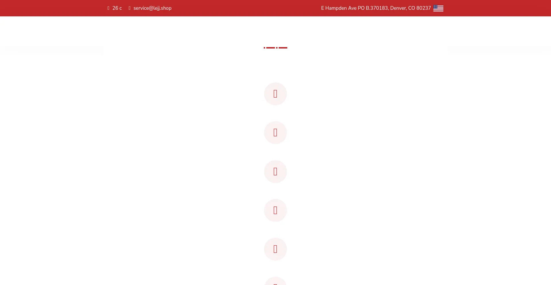 Website screenshot of Ljjstore.shop