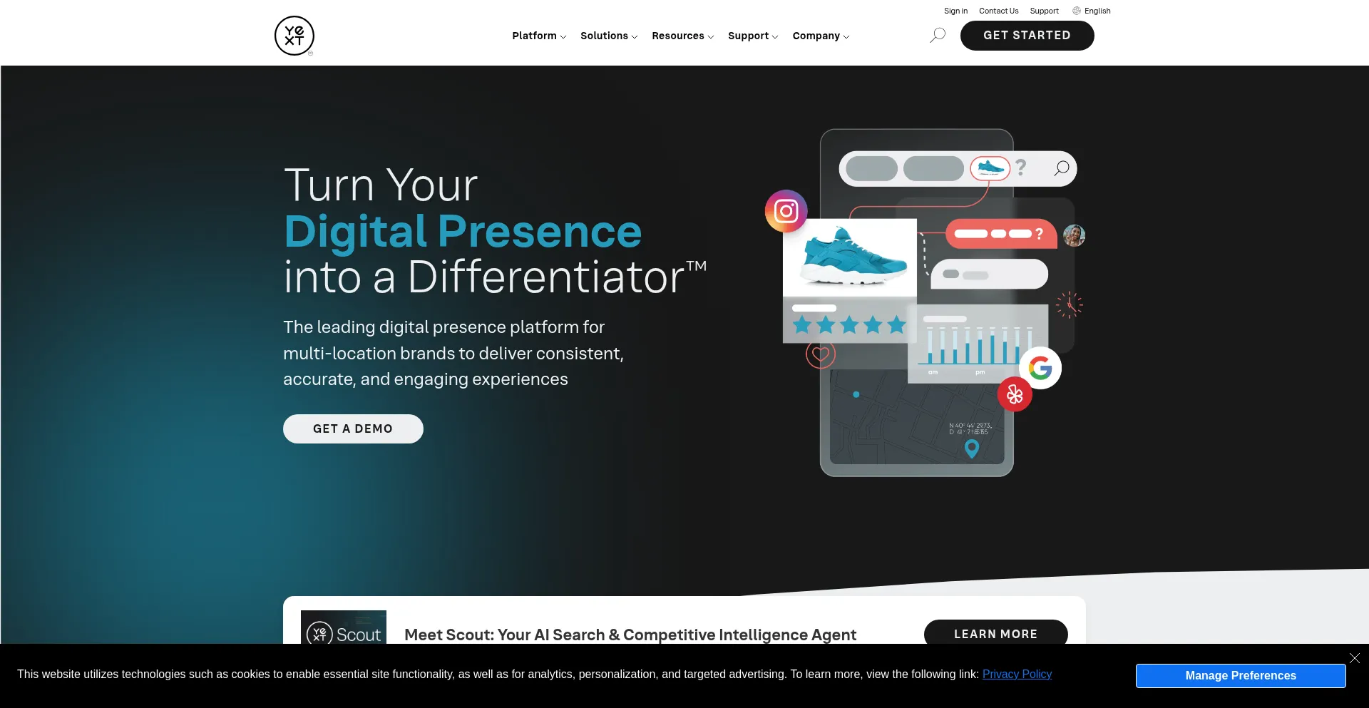 Website screenshot of Location.com