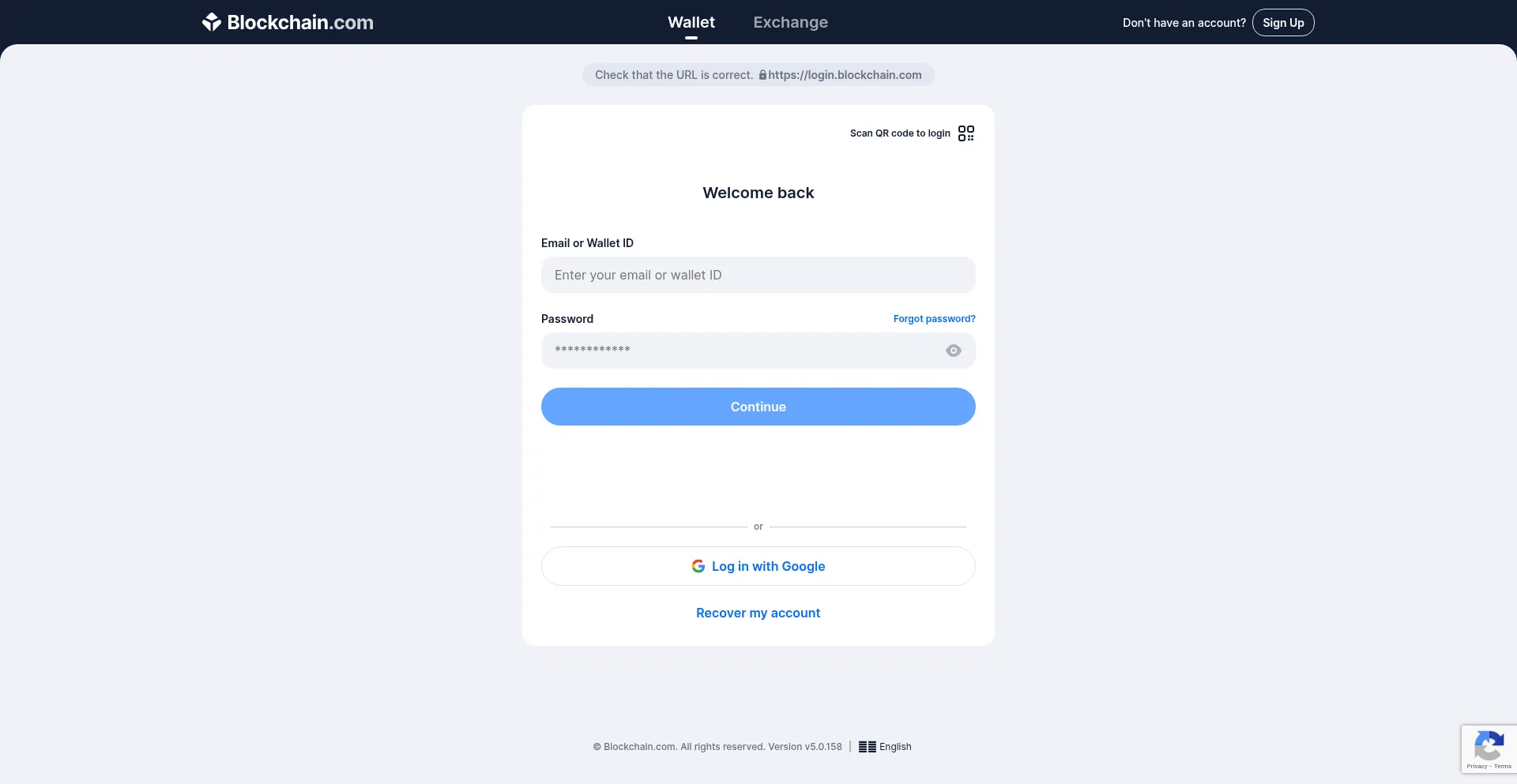 Login.blockchain.com