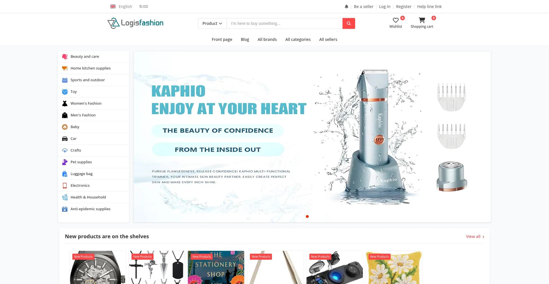 Website screenshot of Logisfashion.whjtls.com