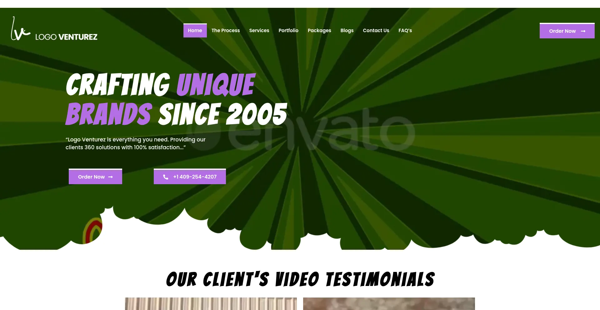 Website screenshot of Logoventurez.com