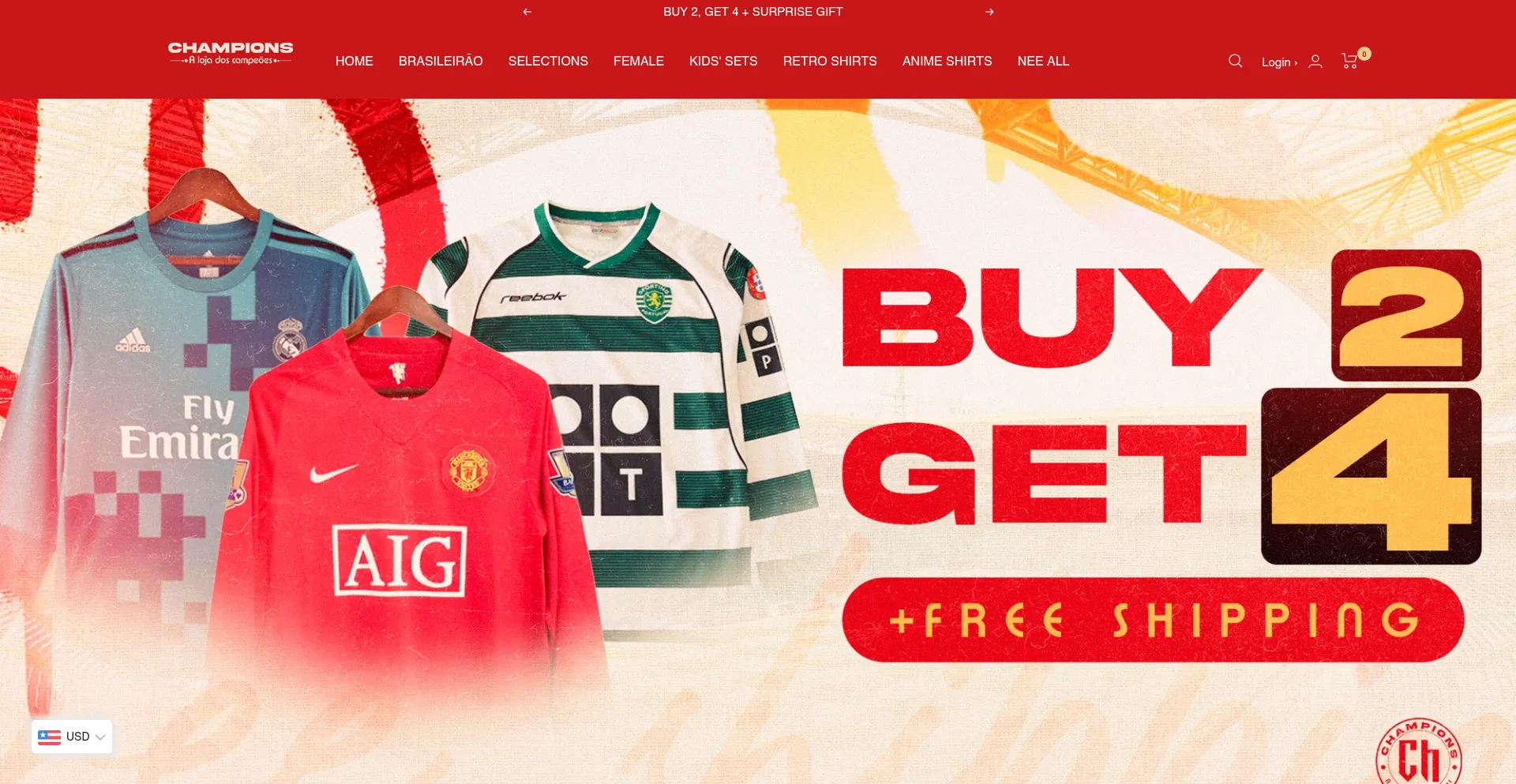 Website screenshot of Lojachampionsue.com