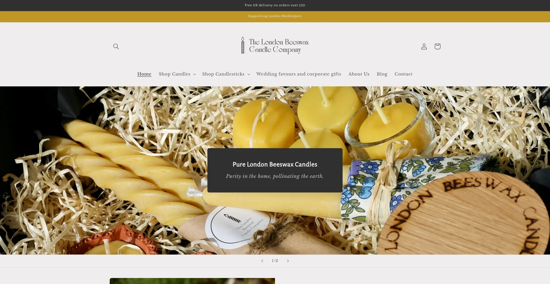Londonbeeswaxcandles.co.uk