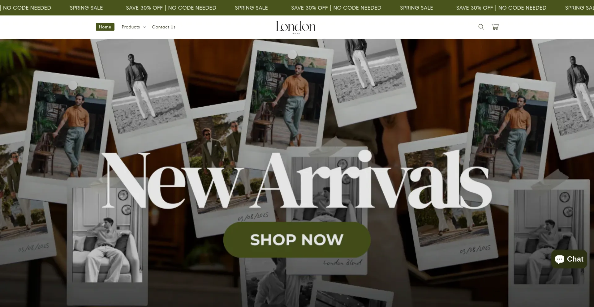 Website screenshot of Londonblend.co