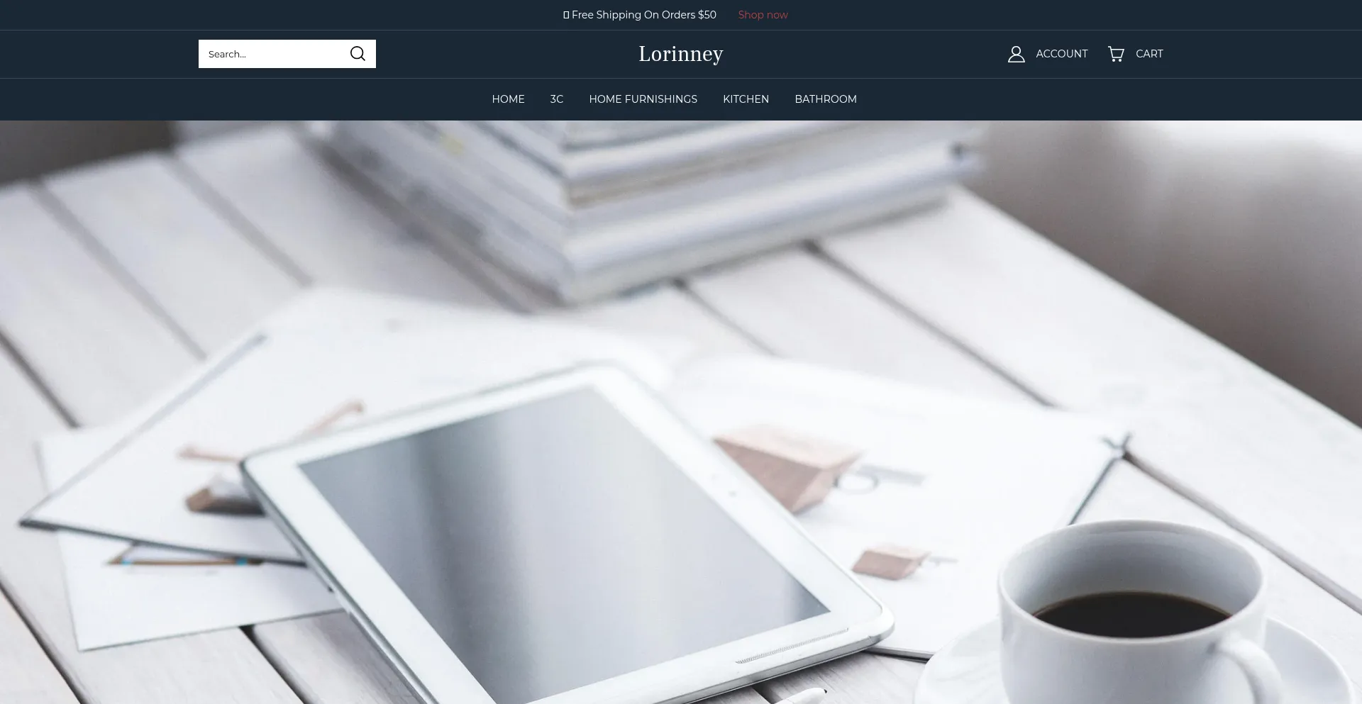 Website screenshot of Lorinney.com