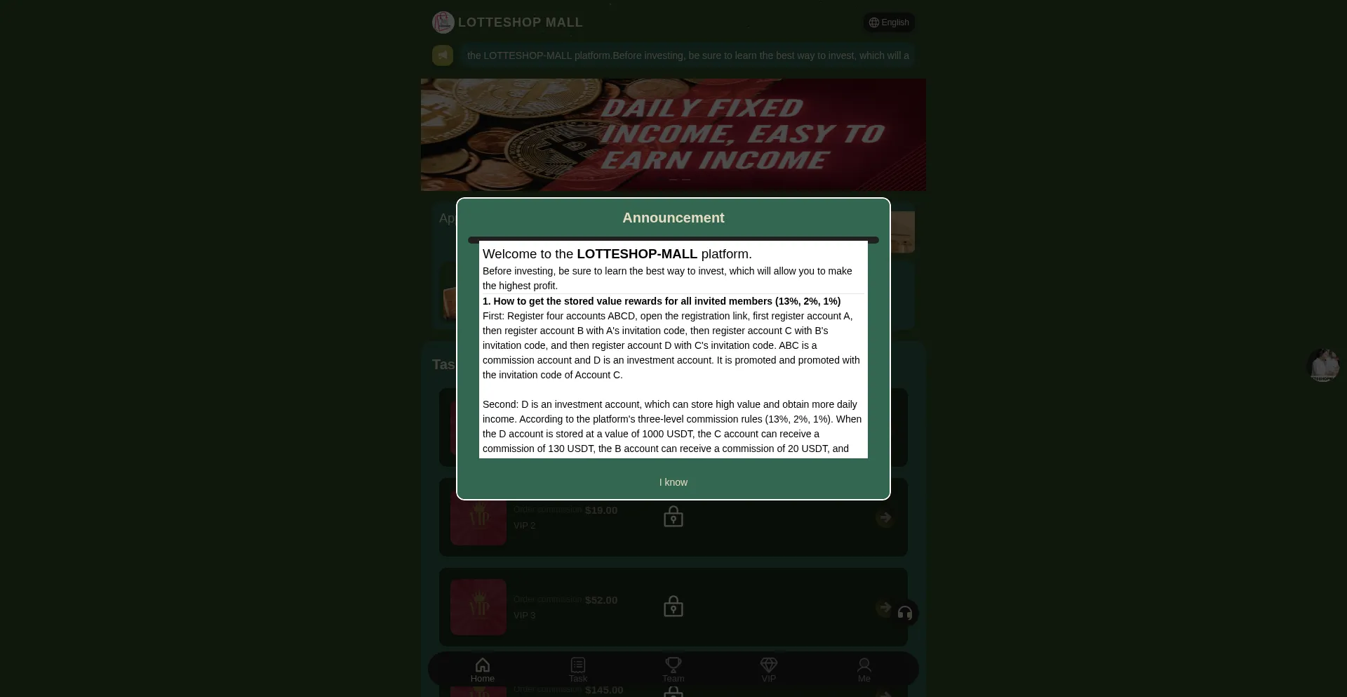 Website screenshot of Lotteshopmall.com